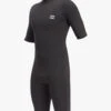 BILLABONG 2/2 ABSOLUTE BACK ZIP SS SPRINGSUIT (ABYW500112) -Roxy Store abyw500112 billabongv blk frt1 92372.1665611186