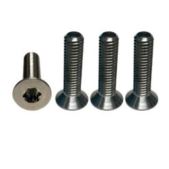 Foilite - M6 Titanium Hydrofoil Hardware Set - 4 Track Nuts And 4 M6 Screws Discounts Apply ! -Roxy Store foilite titanium m6 screw track nut set 4